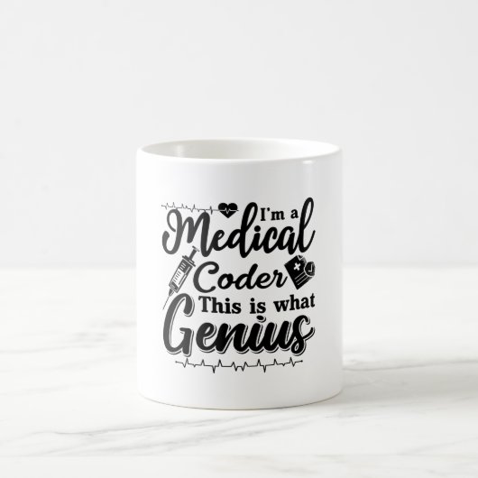 Mug Je suis Un Codeur Médicale Ce Codage Programmeur G (Centre)
