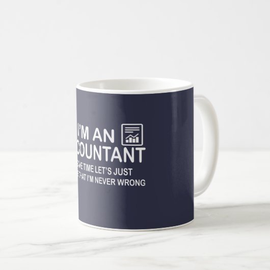Mug Je suis un comptable (Devant droit)