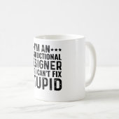 Mug Je suis un concepteur d'enseignement mais je ne pe (Devant droit)