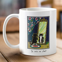 "Je suis un conversation" Custom Kitty Cat Cute Mu