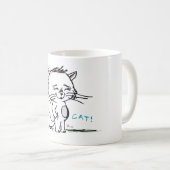 Mug Je suis un dessin animé de chat cool (Devant droit)