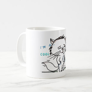 Mug Je suis un dessin animé de chat cool