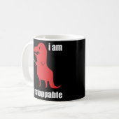 Mug Je suis un Dinosaure préhistorique Rex inarrêtable (Devant gauche)