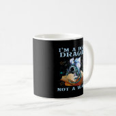 Mug Je Suis Un Dragon De Livre Pas Un Dragon De Ver (Devant droit)