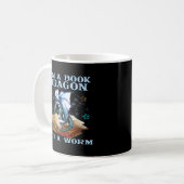 Mug Je Suis Un Dragon De Livre Pas Un Dragon De Ver (Devant gauche)