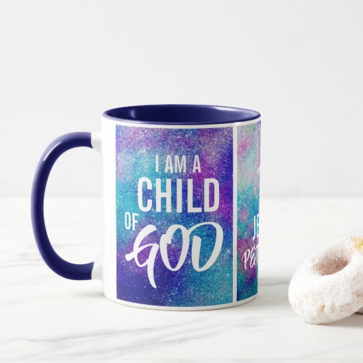 Mug Je Suis Un Enfant De God Coffee/Tea Cup (Avec donut)