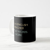 Mug Je Suis Un Enseignant Anglais | Cadeau enseignant (Devant gauche)