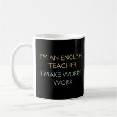 Mug Je Suis Un Enseignant Anglais | Cadeau enseignant (Gauche)