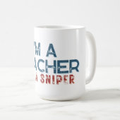 Mug Je suis un enseignant de la réforme des armes à fe (Devant droit)