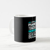 Mug Je Suis Un Enseignant De Piano Drôle Pianiste Ense (Devant gauche)
