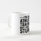 Mug Je suis un entraîneur sportif, mais je ne peux pas (Devant gauche)