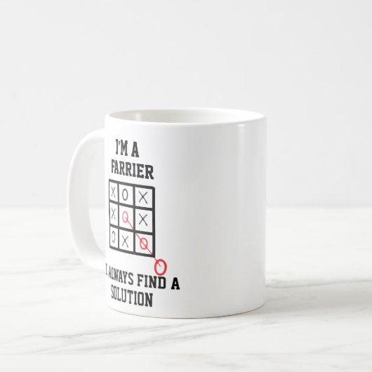 Mug Je Suis Un Farrier Je Trouve Toujours Une Solution (Devant gauche)