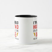 Mug Je suis un fière mari d'une femme super géniale (Centre)