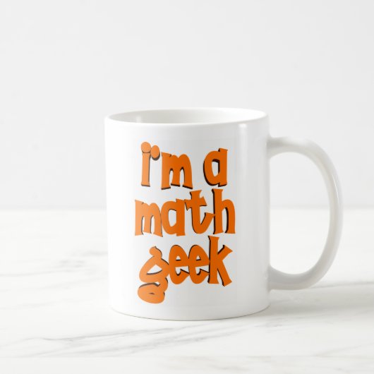 Mug Je suis un geek de maths (Droite)