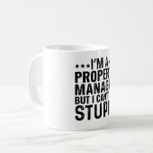 Mug Je suis un gestionnaire de propriété mais je ne pe (Devant gauche)