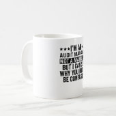 Mug Je suis un gestionnaire de vérification pas un mag (Devant gauche)