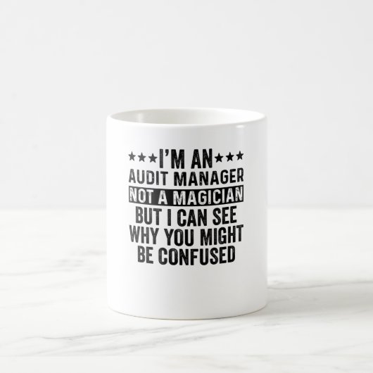 Mug Je suis un gestionnaire de vérification pas un mag (Centre)