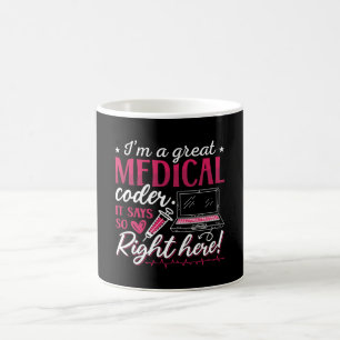 Mug Je suis un grand programmeur de codage ICD Coder M