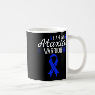 Mug Je suis un guerrier de l'ataxie Ruban bleu de sens