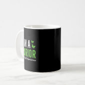Mug Je Suis Un Guerrier Soutien De Sensibilisation À L (Devant gauche)