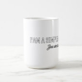 Mug Je suis un humain simple, vous aussi (Centre)
