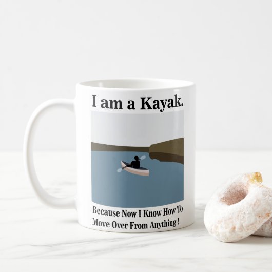 Mug Je suis un Kayak Canoë Kayak (Avec donut)