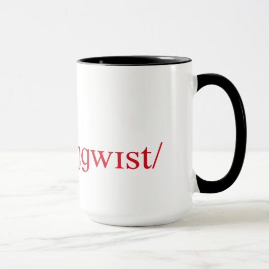 Mug Je suis un linguiste (Droite)