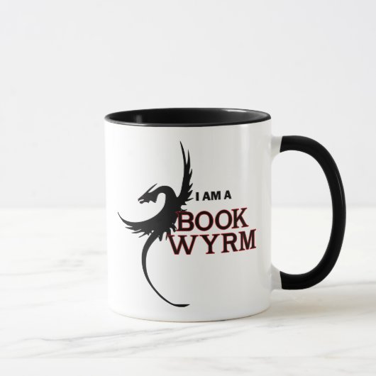 Mug Je suis un livre Wyrm (imprimé les deux côtés) (Droite)