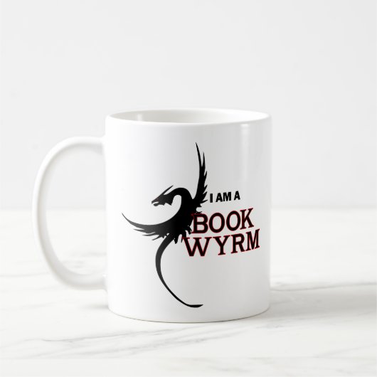 Mug Je suis un livre Wyrm (imprimé les deux côtés) (Gauche)