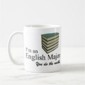 Mug Je suis un major anglais, vous faites les maths. (Gauche)