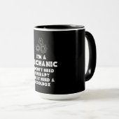 Mug Je Suis Un Mécanicien Et Un Amusant (Devant droit)