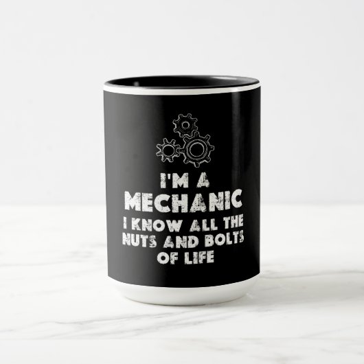Mug Je Suis Un Mécanicien Et Un Amusant (Centre)