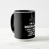 Mug Je Suis Un Mécanicien Et Un Amusant (Devant gauche)