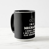 Mug Je Suis Un Mécanicien Et Un Amusant (Devant gauche)