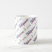 Mug Je suis un Motif philippin de la typographie de la (Centre)