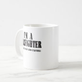 Mug Je suis un noir de sapeur-pompier (Devant gauche)
