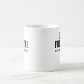 Mug Je suis un noir de sapeur-pompier (Centre)