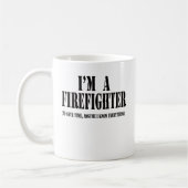 Mug Je suis un noir de sapeur-pompier (Gauche)