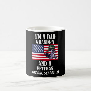 Mug Je Suis Un Papa Grand-Père Et Un Vétéran Rien