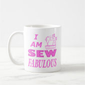 Mug Je Suis Un Peu Fabuleux En Rose Et Blanc (Gauche)