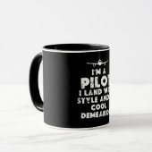 Mug Je suis un pilote amusant (Devant gauche)