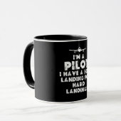 Mug Je suis un pilote amusant (Devant gauche)