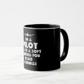 Mug Je suis un pilote amusant (Devant droit)