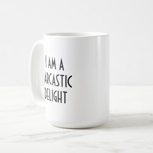 Mug Je suis un plaisir sarcastique amusant (Devant gauche)
