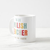Mug Je suis un professeur d'anglais, vous faites le tu (Devant gauche)