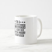 Mug Je suis un programmeur CNC pas un magicien drôle (Devant droit)