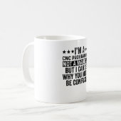 Mug Je suis un programmeur CNC pas un magicien drôle (Devant gauche)