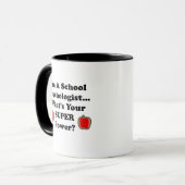 Mug Je suis un psychologue d'école (Devant gauche)
