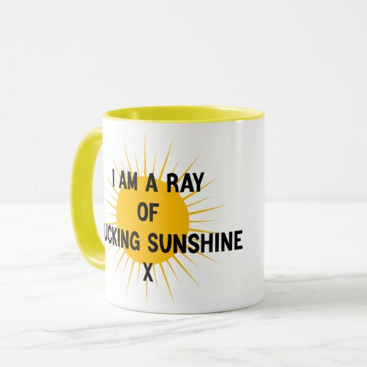 Mug Je suis un Ray of F*cking Sunshine X Funny Sarcast (Devant gauche)