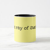 Mug Je suis un rayon de soleil Jaune Soleil (Centre)